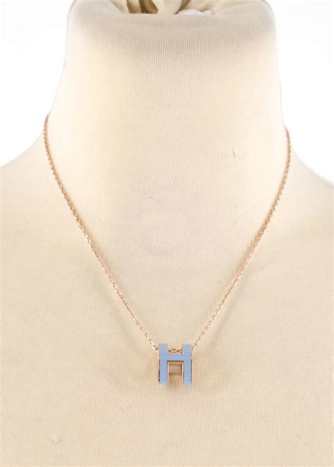 hermes pendant size|hermes h pendant necklace.